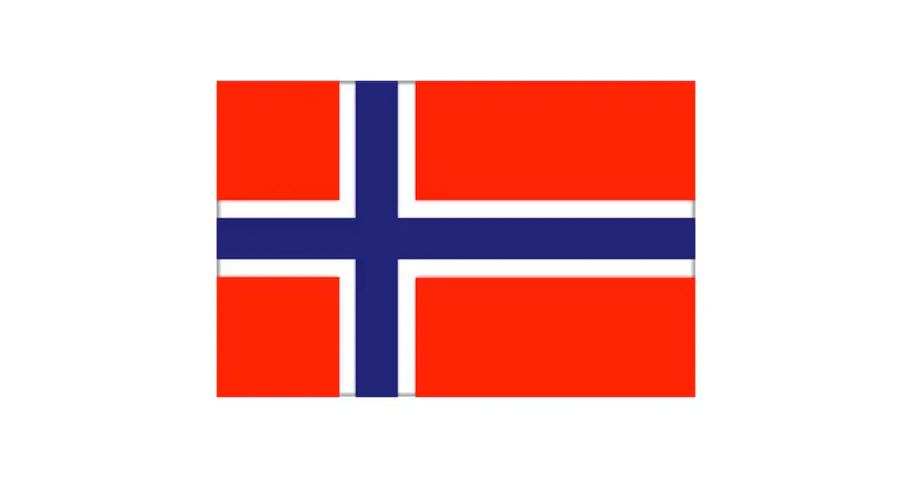 Economico BANDIERA NORVEGIA CM.20X30