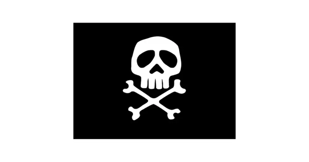 Solo Oggi BANDIERA PIRATA CM.20X30