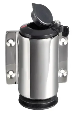 Basetta a parete inox cappuccio nero 2 contatti Occasione