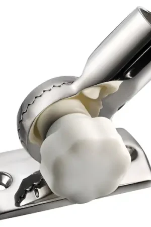 Scelto Dai Clienti Basetta inox regolabile con pomello bianco
