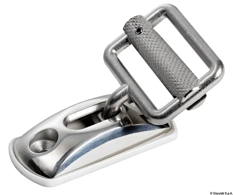 Esclusivo Piastrina/fibbia inox per nastri 30 mm