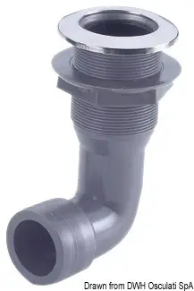 Scarico plastica 90° - 1/2" Prezzo Scontato