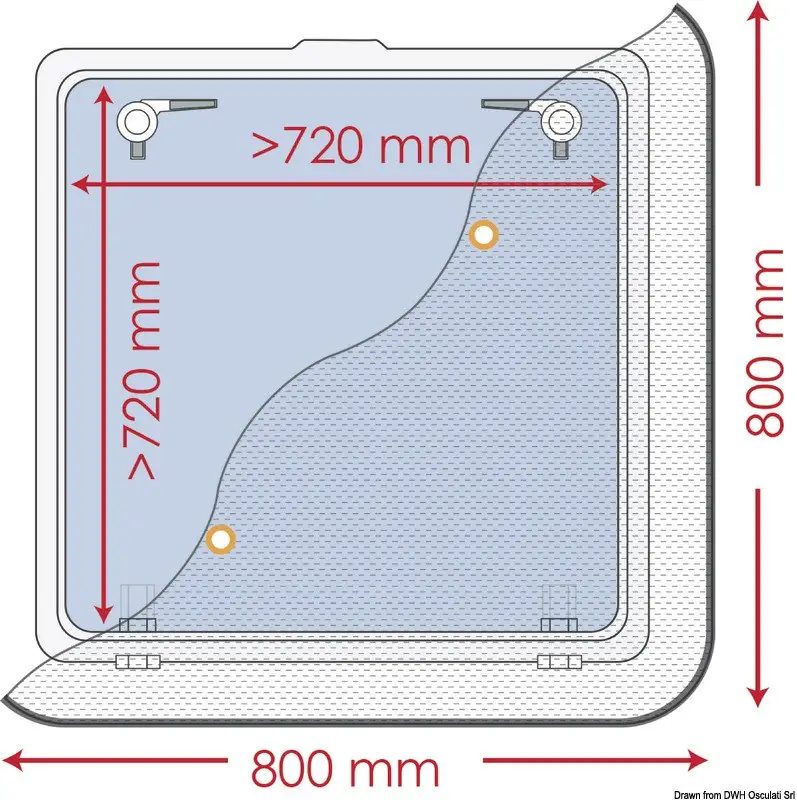 Più Venduto Zanzariera 800 x 800 mm