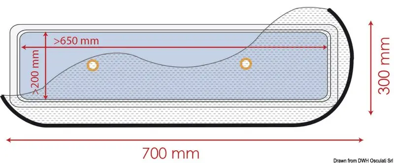 Zanzariera 700 x 300 mm Quantità Limitata
