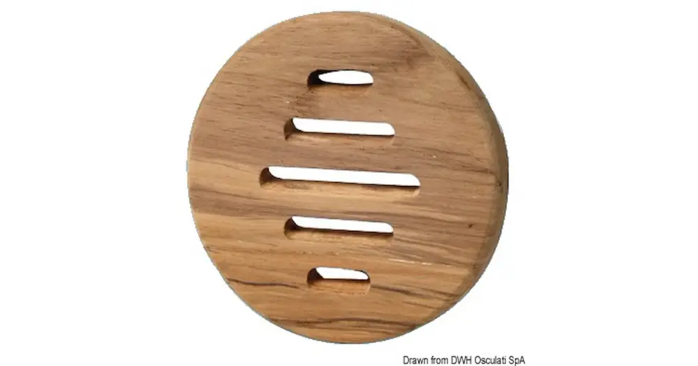 Spedito Oggi Frontalino protezione teak Ø 100 mm