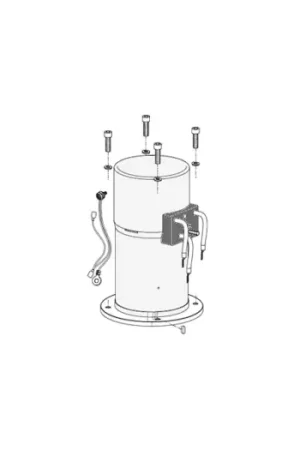 MOTOR 4000W 12V BTQ 185+T Economico