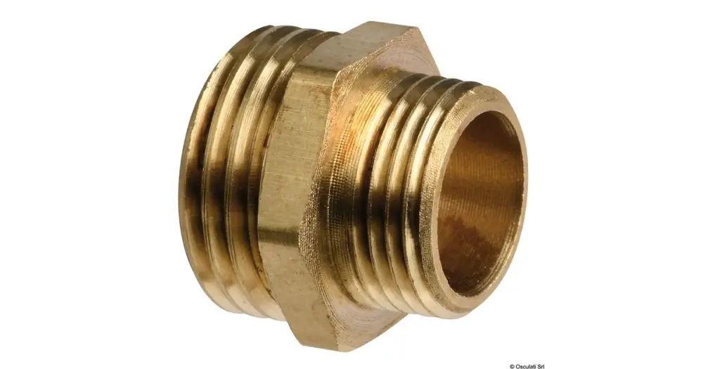 Nipple ottone doppio 1/4" x 3/8 Esclusivo