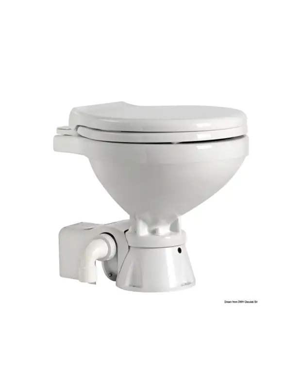 WC Silent Space Saver tazza bassa, 12V, pannello di comando incluso Promozione Esclusiva