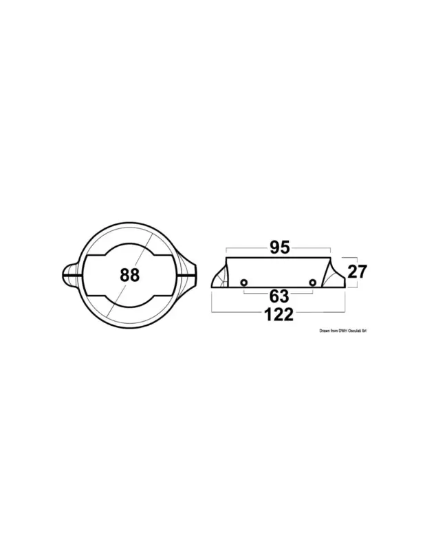 Acquista Ora Anodo collare Volvo Penta a 2 pezzi per S. Drive 120 in zinco
