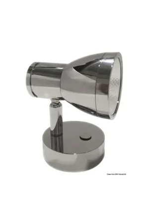 Novità Faretto LED CREE da lettura, corpo alluminio cromato, 150 lm, 12/24 V