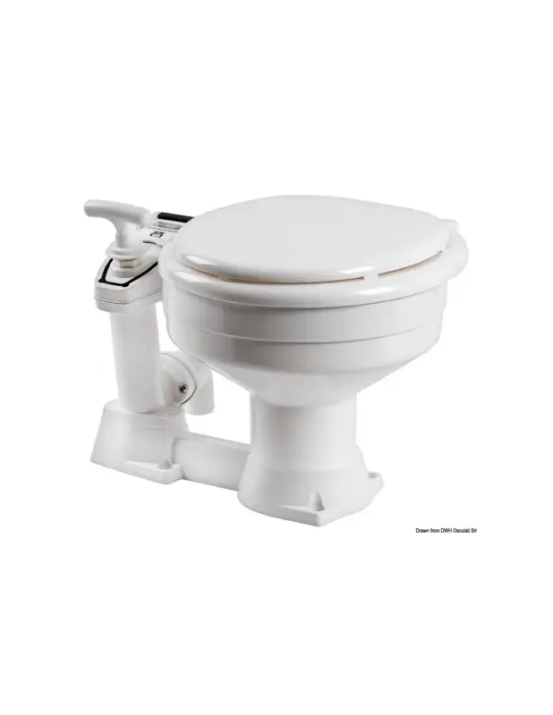 WC manuale Osculati RM69 ultraleggero in ABS, pompa reversibile Novità