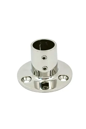 Offerta Speciale Base tonda dritta 90° in acciaio inox AISI 316 microfuso, Ø 22 o 25 mm