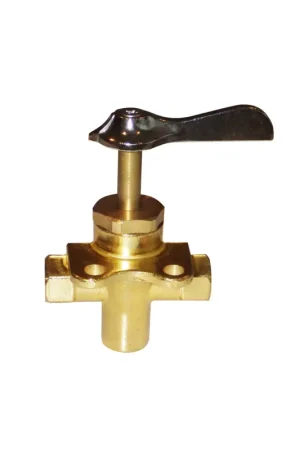 Marine Town valvola 3 vie ottone 1/4" gas, flangia due fori, manovra L Offerta Del Giorno