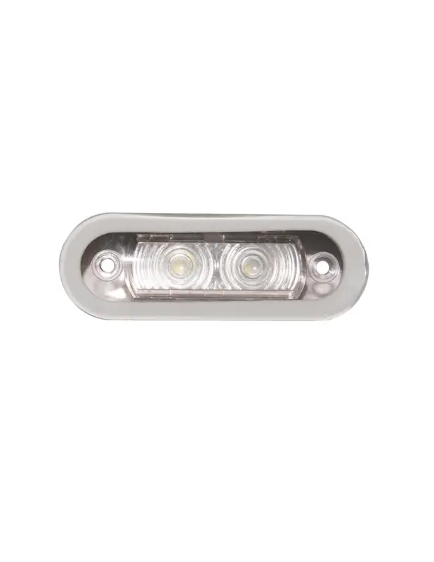 Offerta Luce cortesia stagno 2 LED 12V, policarbonato trasparente, 82×28 mm