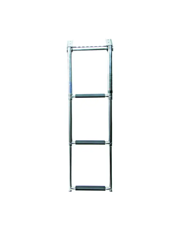 Scaletta telescopica ribaltabile inox AISI 316 con maniglia, 3 o 4 gradini Promozione