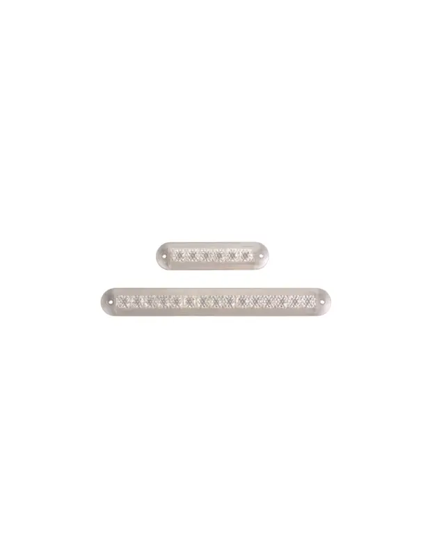 Professionale Luce di cortesia a incasso LED tecnopolimero, IP67, 12V, 6 o 15 LED