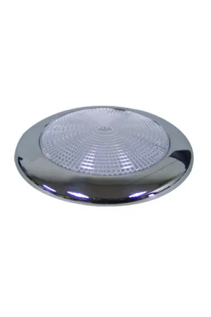 Plafoniera inox a 16 LED, 12V 2,5W, luce calda 207 lm, IP66, Ø94x11 mm Quantità Limitata