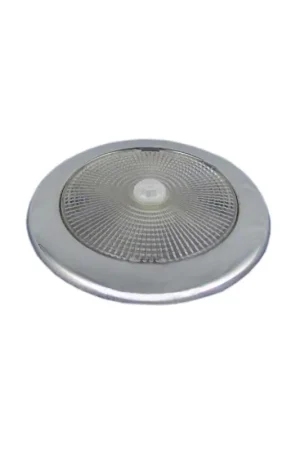 Promo Stagionale Plafoniera inox a 28 LED, 12V 2,26W, luce naturale 110 lm, IP66, Ø132x10 mm