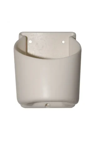 Consegna Rapida Portabicchiere in PVC morbido bianco, fissaggio a parete, Ø interno 70 mm