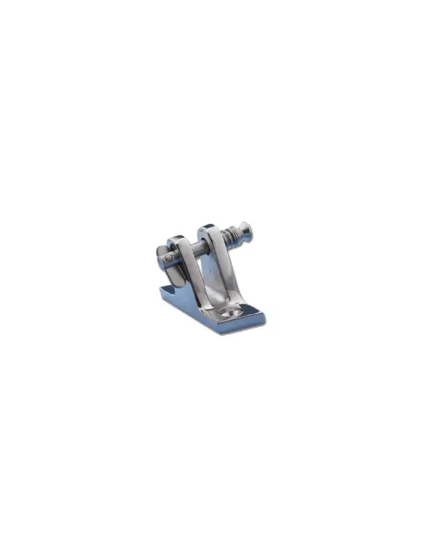 Supporto a forcella inclinato inox AISI 316 con spinetta, 60x18 mm Compra Oggi Stesso