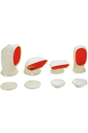 Di Tendenza AAA manica a vento in PVC con flangia e tappo, 4 misure base 70/100 mm
