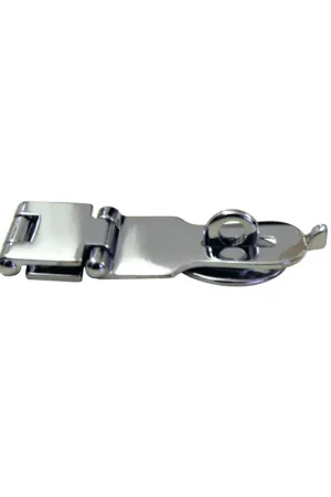 Chiusura piana ottone cromato con portalucchetto, 134x34 mm Spedito Oggi
