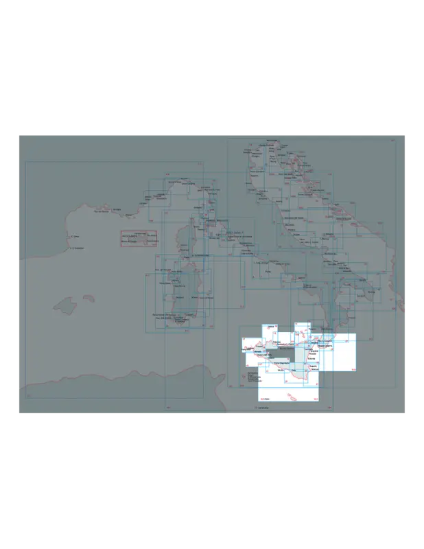 Carte nautiche Istituto Idrografico, Sicilia, scale 1:100.000-1:250.000 Solo Oggi