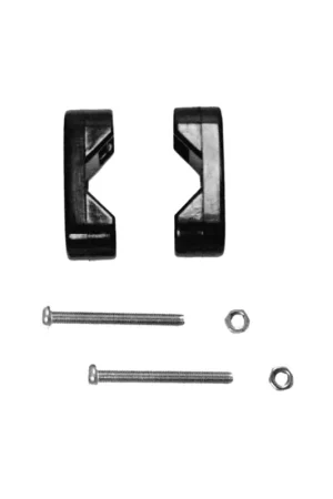 Morsetto universale in nylon per tubo ø 22/25 mm, interasse fori 31,5 mm Reso Gratuito