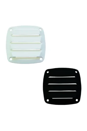 Offerta Limitata Presa d'aria in nylon, 85x85 mm e 127x127 mm, bianco o nero