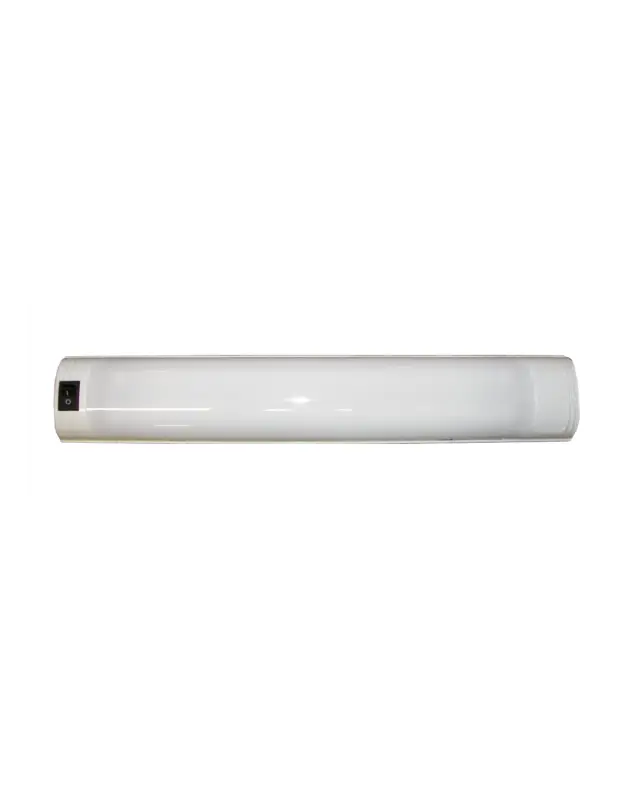 Marine Town plafoniera fluorescente 8W 12V, base plastica bianca, 380x65mm Occasione Imperdibile