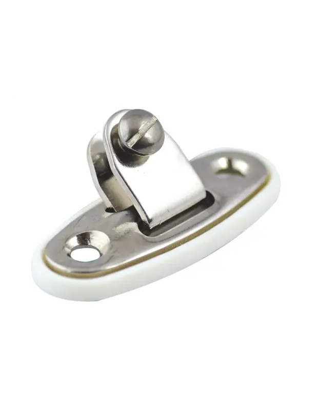Supporto a forcella snodato 180° con base in plastica, per capottine Sconto