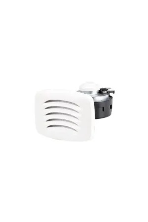 Non Perdere Marco SM tromba elettrica a incasso 12V cornice quadrata ABS bianca, 90x117 mm