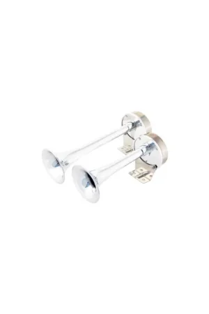 Occasione Trombe doppie elettriche AA CR, corpo inox e cornetti ABS cromati, 12V