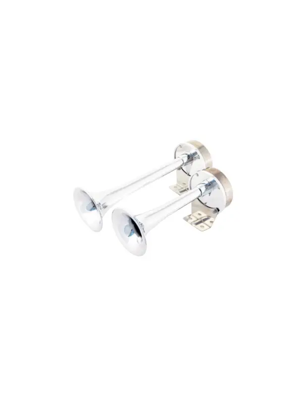 Occasione Trombe doppie elettriche AA CR, corpo inox e cornetti ABS cromati, 12V
