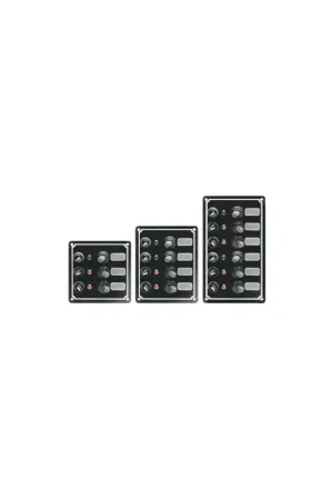Solo Oggi Pannelli Classic in alluminio con interruttori a leva, fusibili e spie LED