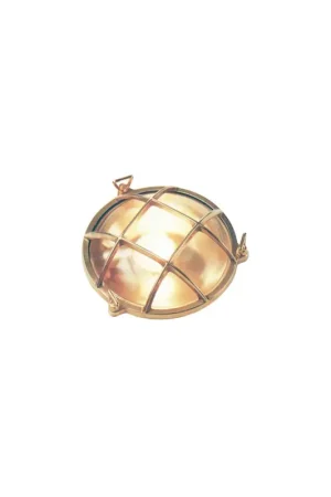 Lampada tartaruga rotonda S in ottone massiccio IP54 Economico
