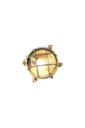 Vendita Finale Lampada tartaruga rotonda P in ottone massiccio IP54