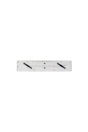 Economico Parallela snodata con goniometro millimetrata 400 mm per carteggio