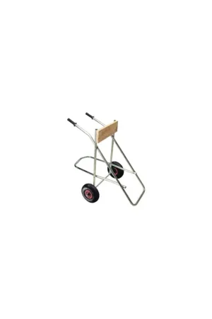 Cavalletto porta motore su ruote pneumatiche, acciaio zincato, 50 kg Spedizione Espresso