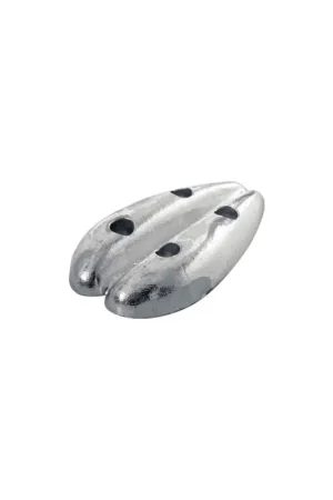 Offerta Del Giorno Anodo piastra a goccia doppia per carena, 0,45 kg, 112x68x50 mm