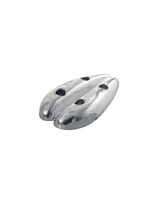 Offerta Del Giorno Anodo piastra a goccia doppia per carena, 0,45 kg, 112x68x50 mm
