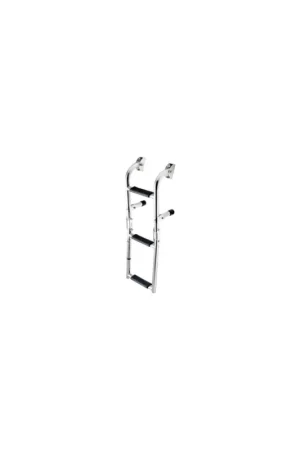 Scalette pieghevoli Mini in acciaio inox con gradino composito antisdrucciolo Spedizione Espresso