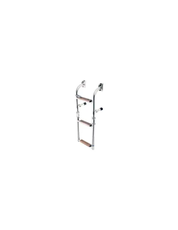 Compra Adesso Scalette pieghevoli Mini in acciaio inox e legno trattato