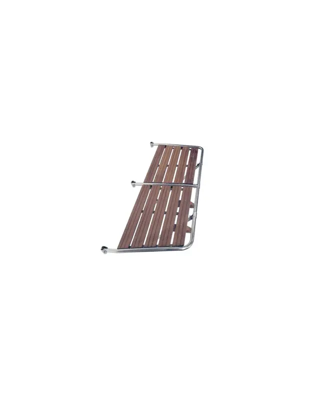 Offerta Speciale Plancetta di poppa Tinox Large, doghe Doussie, telaio inox 316, 1500x550 mm
