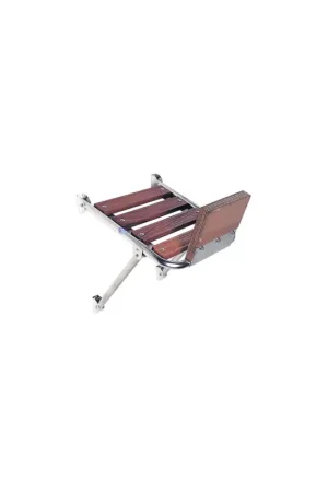 Offerta Limitata Plancetta Minox di poppa con supporto motore fuoribordo in legno e Inox