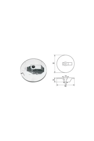 Occasione Imperdibile Anodo Polipodio ME035 Mercury-Mercruiser Bravo 2 zinco/alluminio