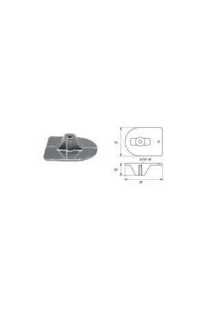 Anodo Protezione Catodica Mercury-Mercruiser FM-3 Motori HP 20 Compra Adesso