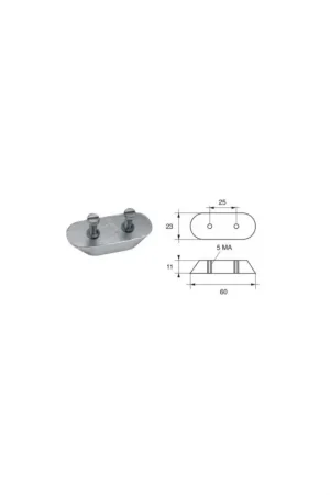 Anodo Bombardier Johnson-Evinrude OM001 zinco/alluminio Occasione Imperdibile