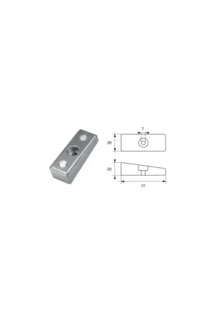 Anodo Honda HN005 FH-4 - Zinco o Alluminio HP 75-130 Popolare