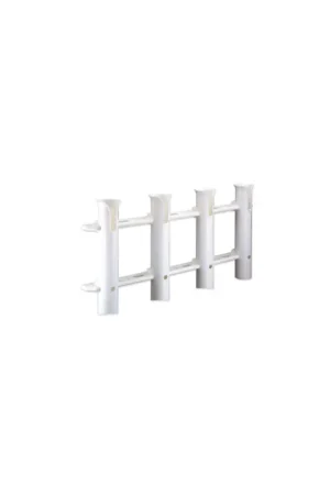 Offerta Portacanne a parete PVC bianco 4 posti - M2640004